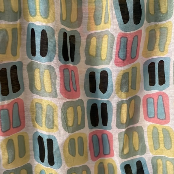 Anna Sui for Anthropologie Mile Marker Printed Silk Tank Size 4 - Picture 6 of 8